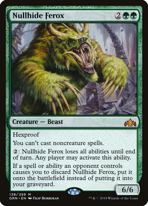 Nullhide Ferox GRN-138 Mythic Good Englisch
