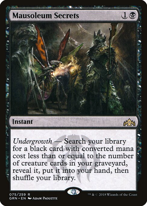 Mausoleum Secrets GRN-75 Rare Excellent Englisch