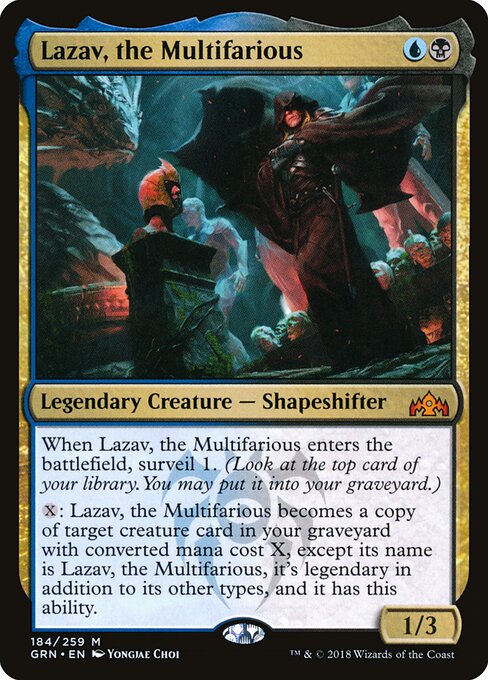 Lazav, the Multifarious GRN-184 Mythic Excellent Englisch