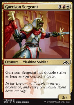 Feldwebel der Garnison GRN-172 Common Excellent Englisch Foil