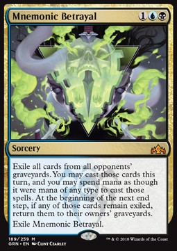 Mnemonic Betrayal GRN-189 Mythic Excellent Englisch