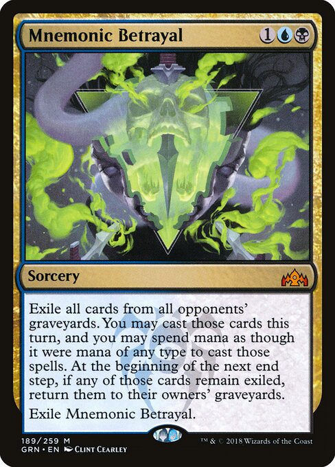 Mnemonic Betrayal GRN-189 Mythic Excellent Englisch