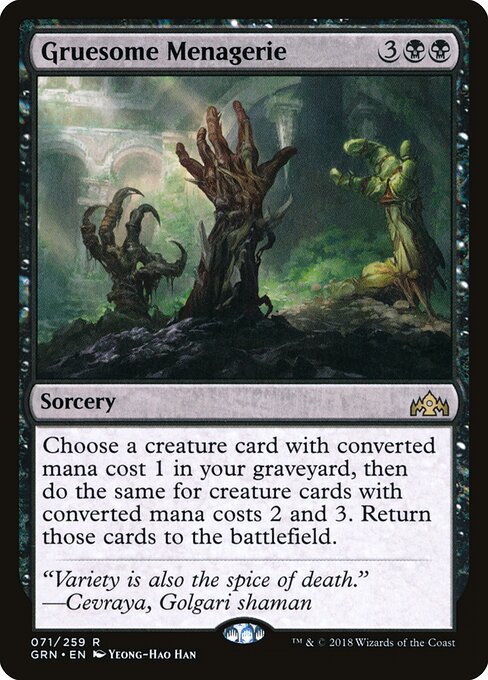 Gruesome Menagerie GRN-71 Rare Excellent Englisch