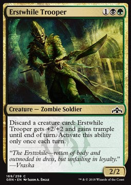 Einstmaliger Infanterist GRN-169 Common Excellent Englisch Foil