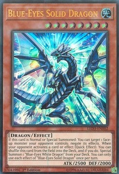Blauäugiger Massivdrache LED3-002 Ultra Rare Excellent Deutsch 1. Auflage