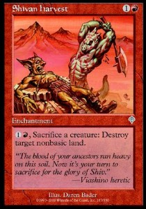 Shivan Harvest INV-167 Uncommon Light Played Englisch
