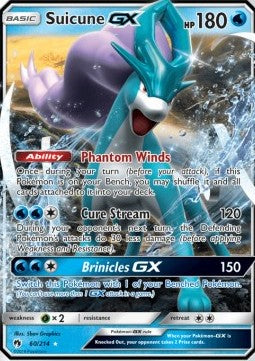 Suicune GX LOT-60 Ultra Rare Played Französisch