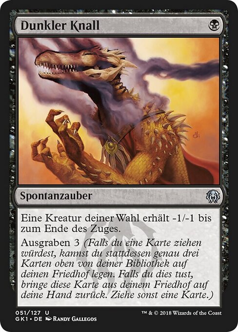 Dunkler Knall GK1-51 Uncommon Excellent Deutsch