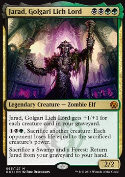 Jarad, Lichfürst der Golgari GK1-65 Mythic Excellent Deutsch