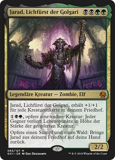 Jarad, Lichfürst der Golgari GK1-65 Mythic Excellent Deutsch