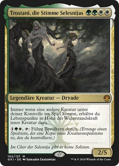 Trostani, die Stimme Selesnijas GK1-102 Mythic Excellent Deutsch Foil