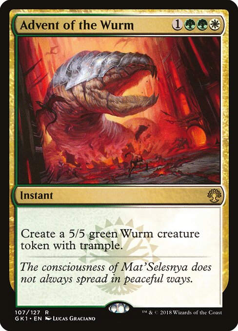Advent of the Wurm GK1-107 Rare Near Mint Englisch