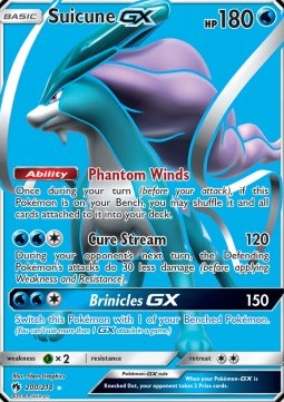 Suicune GX LOT-200 Ultra Rare Excellent Deutsch