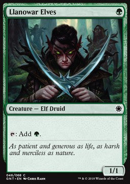Llanowar Elves GNT-46 Common Excellent Englisch