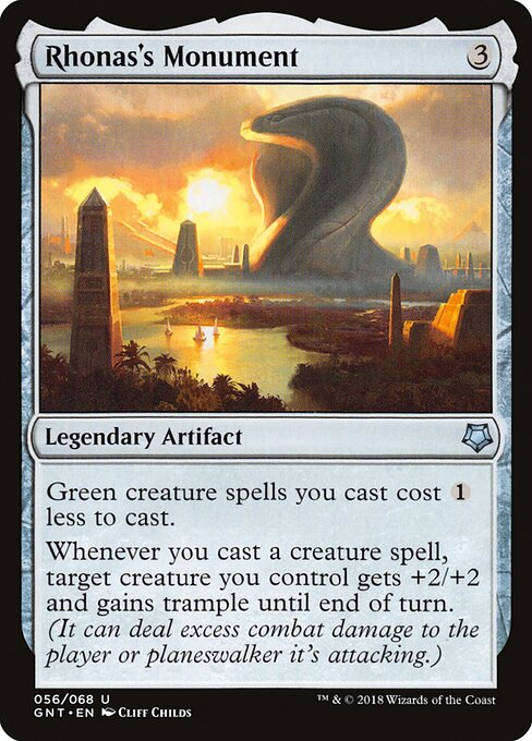Rhonas's Monument GNT-56 Uncommon Excellent Englisch