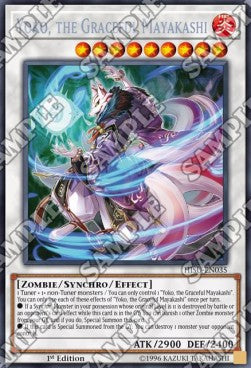 Yoko, die anmutige Mayakashi HISU-035 Secret Rare Excellent Deutsch 1. Auflage