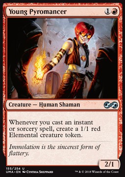 Junger Pyromagier UMA-155 Uncommon Excellent Englisch