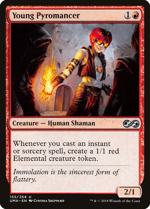 Junger Pyromagier UMA-155 Uncommon Excellent Englisch