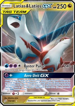 Latias & Latios GX TEU-113 Ultra Rare Poor Deutsch