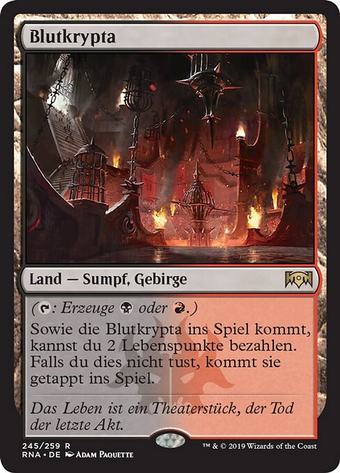Blutkrypta RNA-245 Rare Excellent Deutsch