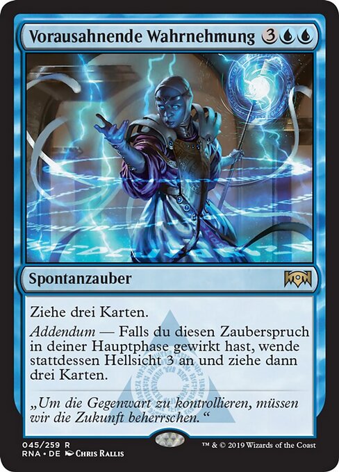Vorausahnende Wahrnehmung RNA-45 Rare Near Mint Deutsch