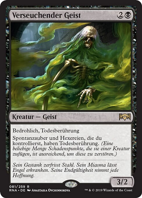 Verseuchender Geist RNA-81 Rare Excellent Deutsch