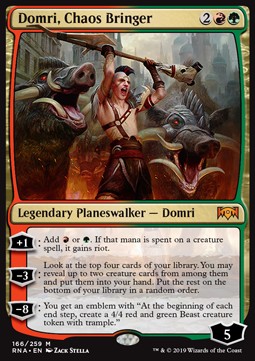 Domri der Chaosstifter RNA-166 Mythic Good Deutsch