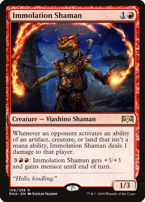 Immolation Shaman RNA-106 Rare Near Mint Englisch