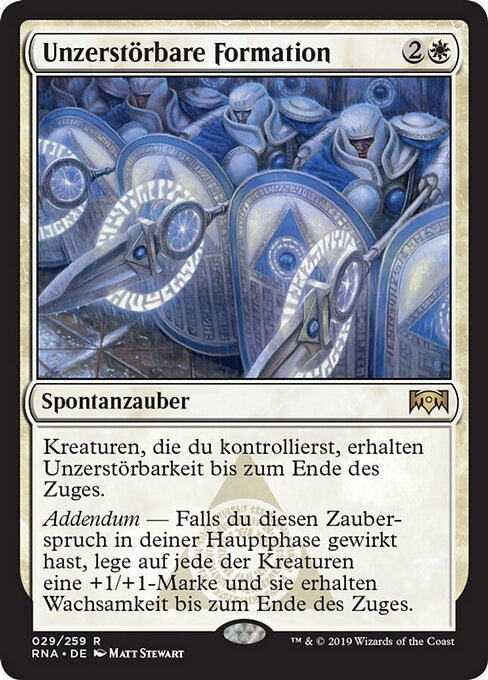Unzerstörbare Formation RNA-29 Rare Excellent Deutsch
