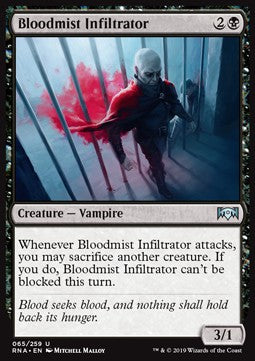 Blutnebel-Infiltrator RNA-65 Uncommon Near Mint Deutsch Foil