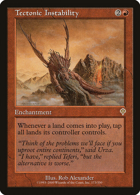 Tectonic Instability INV-173 Rare Good Englisch