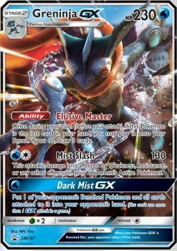 Greninja GX SM-197 Promo Light Played Englisch