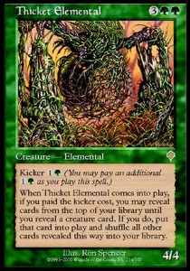 Thicket Elemental INV-214 Rare Light Played Englisch