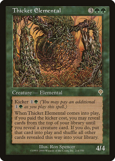 Thicket Elemental INV-214 Rare Light Played Englisch