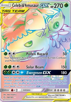 Celebi & Bisaflor GX TEU-182 Secret Rare Excellent Deutsch