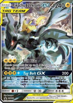Pikachu & Zekrom GX SM-168 Promo Excellent Deutsch