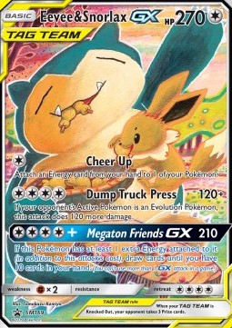 Eevee & Snorlax GX SM-169 Promo Near Mint Italienisch