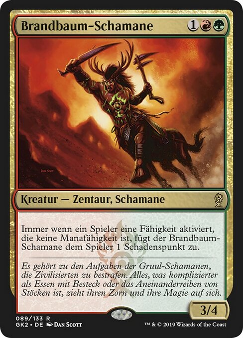 Brandbaum-Schamane GK2-89 Rare Near Mint Deutsch