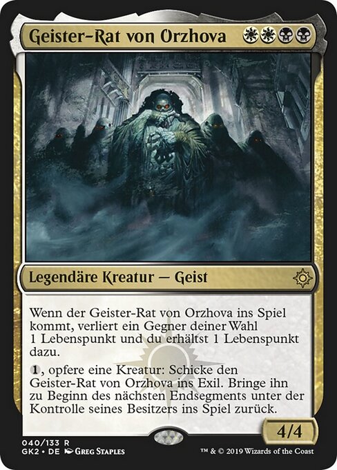 Geister-Rat von Orzhova GK2-40 Rare Near Mint Deutsch