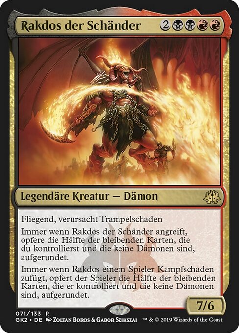Rakdos der Schänder GK2-71 Rare Excellent Deutsch