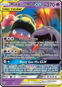 Sleimok & Alolan Sleimok GX UNB-61 Ultra Rare Near Mint Deutsch
