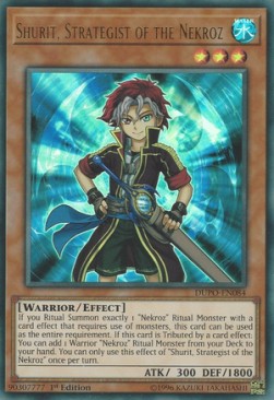 Shurit, Stratege der Nekroz DUPO-084 Ultra Rare Light Played Deutsch 1. Auflage