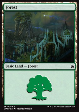 Wald (V.3) WAR-264 Land Near Mint Englisch Foil