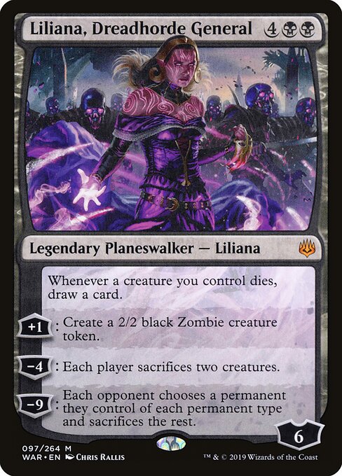 Liliana, Dreadhorde General WAR-97 Mythic Excellent Englisch