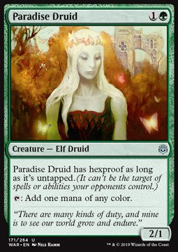 Paradiesdruidin WAR-171 Uncommon Near Mint Deutsch Foil