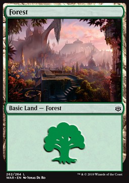 Wald (V.1) WAR-262 Land Excellent Englisch Foil