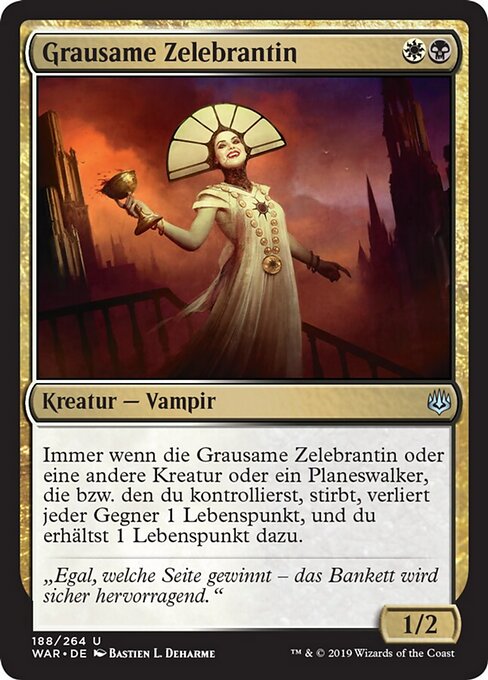 Grausame Zelebrantin WAR-188 Uncommon Played Deutsch
