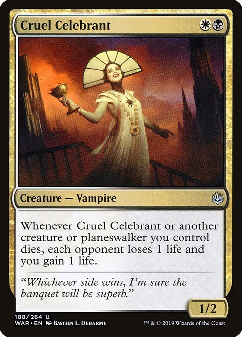 Cruel Celebrant WAR-188 Uncommon Good Englisch