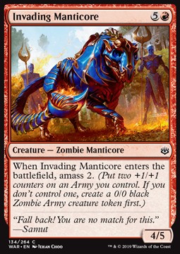Eindringender Mantikor WAR-134 Common Excellent Deutsch Foil