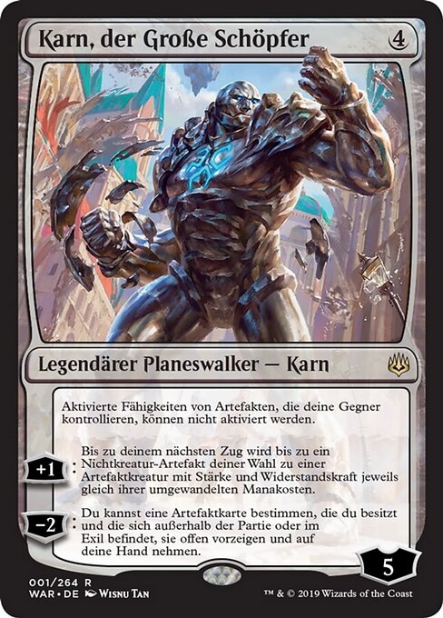 Karn, der Große Schöpfer WAR-1 Rare Good Deutsch